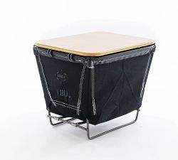 Small Rectangle Canvas Laundry Basket with Wheels