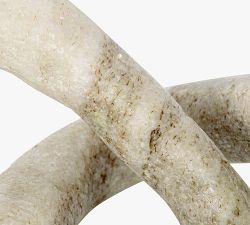 Variegated Marble Link Knot Decorative Object
