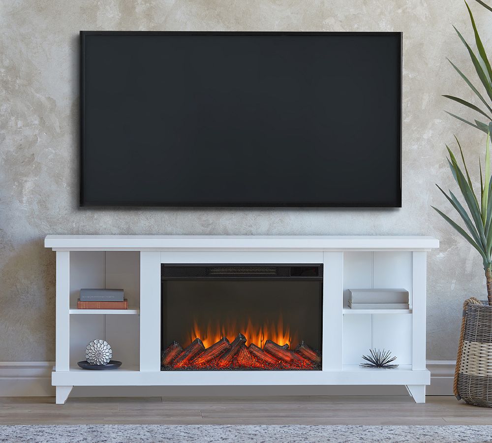 Bria Slim Electric Fireplace Media Cabinet