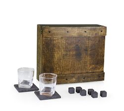 Classic Whiskey Oak Gift Box - Set for 2
