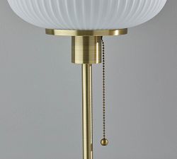 Nausica Ribbed Glass Table Lamp (14&quot;)