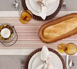 Striped Cotton Fringe Table Runners