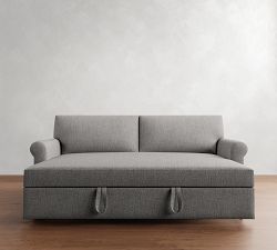 York Roll Arm Trundle Sleeper Sofa (89&quot;)