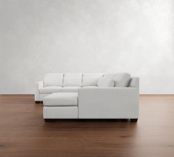 York Square Arm Deep Seat 4-Piece Chaise Sectional (121&quot;)