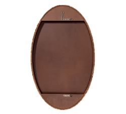 Archie Braided Seagrass Oval Wall Mirror