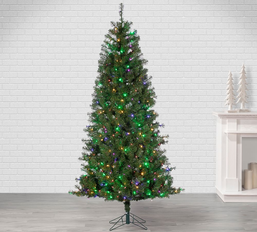 Faux Lighted Timber Ridge Pine Tree With Color Changing Lights