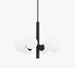Jorson Glass Globe Chandelier (28&quot;-36&quot;)