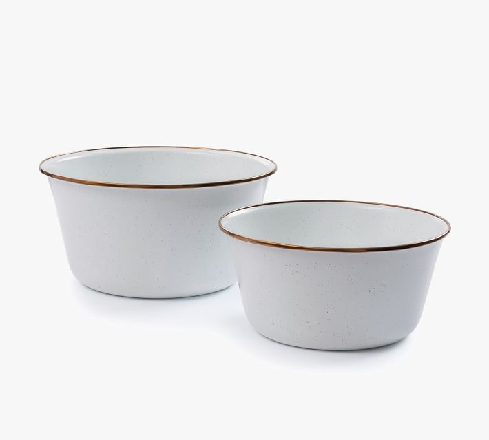 Open Box: Enamel Mixing Bowls - Set of 2