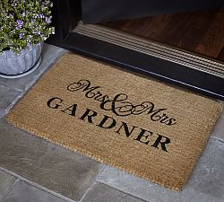 Personalized Mrs. and Mrs. Doormat