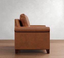 Cameron Roll Arm Leather Chair