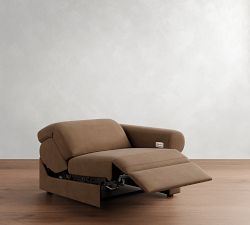Build Your Own Ultra Lounge Roll Arm Leather Sectional
