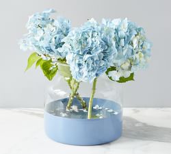 Color Block Glass Mason Jar Vase Collection