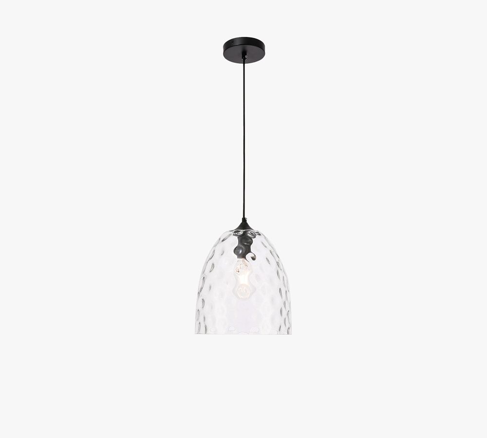 McHugh Iron &amp; Glass Pendant (10&quot;-12&quot;)