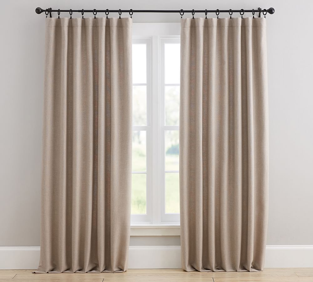 Sunbrella&#0174; Textured Canvas Indoor Curtain