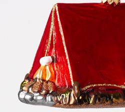 Handmade Heirloom Holiday Camping Tent Ornament
