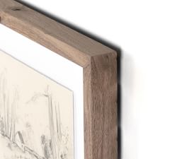 In The Country I By Shaina Page with Rustic Walnut Frame