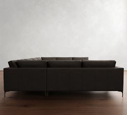 Jake Leather U-Shaped Sectional (145&quot;)