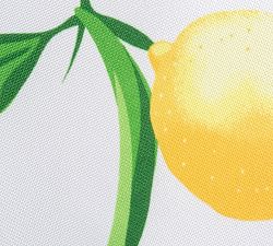 Lemon Outdoor Round Tablecloth