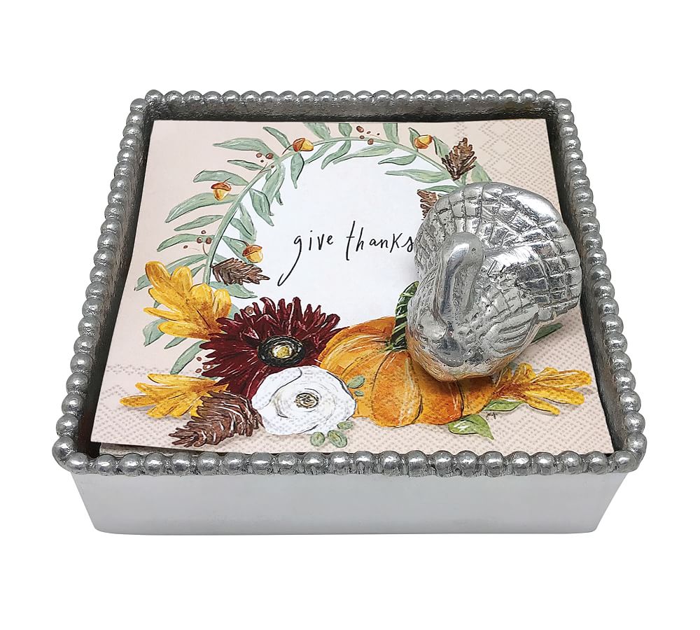 Turkey Handcrafted Recycled Napkin Holder with Napkins