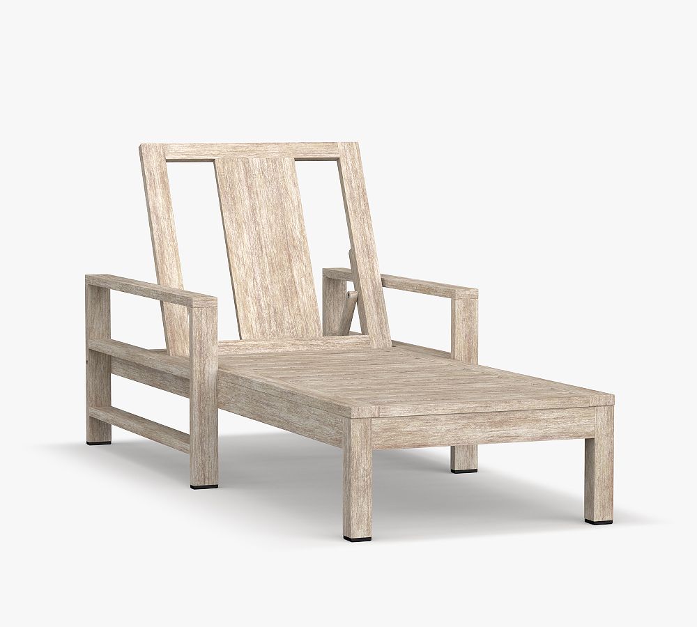 Open Box: Indio FSC&#174; Eucalyptus Single Chaise Lounge Frame, Biscotti