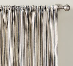 Ticking Striped Printed Curtain
