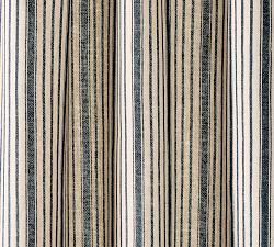 Ticking Striped Printed Curtain