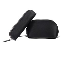 Evie Vegan Leather Cosmetic &amp; Brush Case