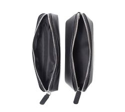 Evie Vegan Leather Cosmetic &amp; Brush Case