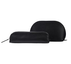 Evie Vegan Leather Cosmetic &amp; Brush Case