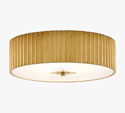 Patrisse Round Resin Flush Mount (15&quot;)