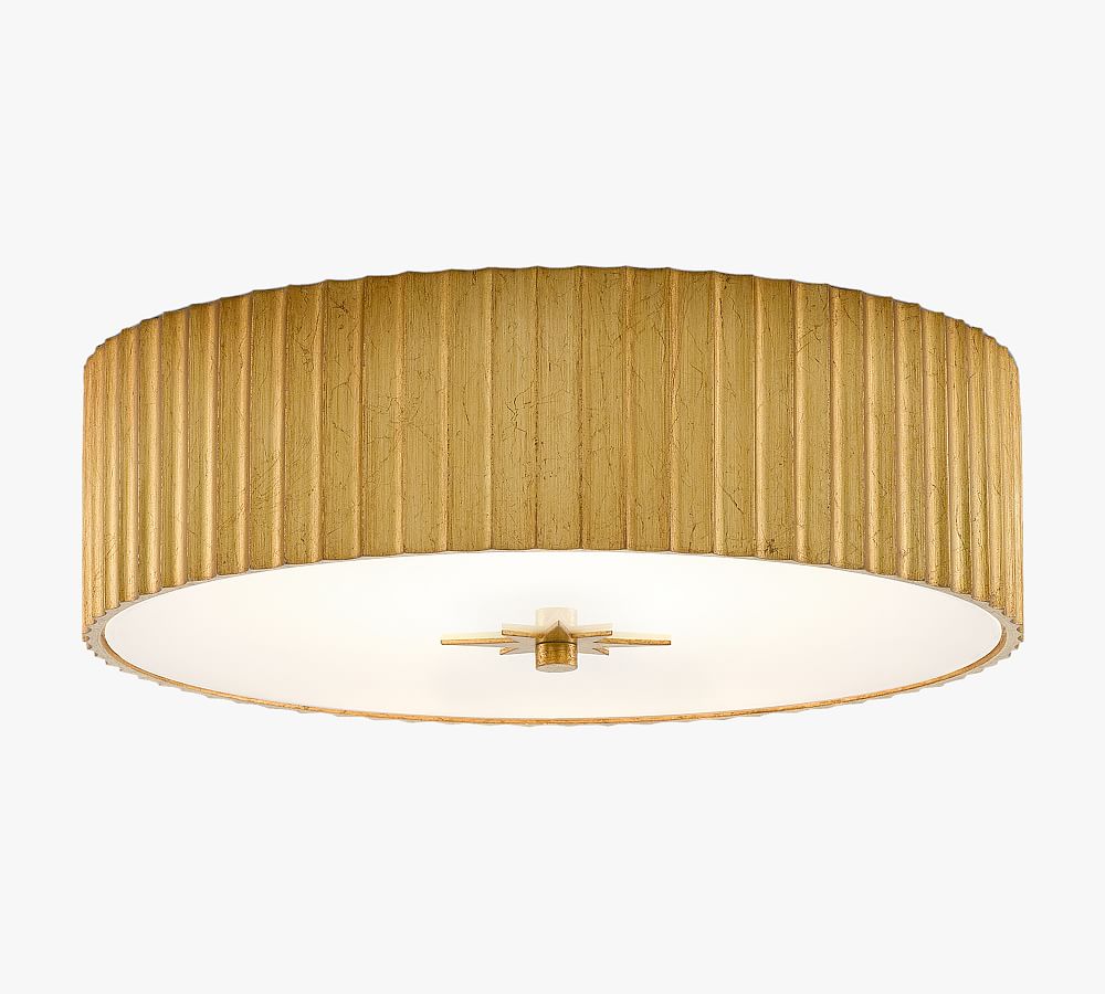 Patrisse Round Resin Flush Mount (15&quot;)