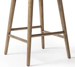 Rosanna Leather Swivel Stool