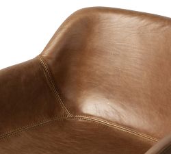 Rosanna Leather Swivel Stool