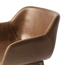 Rosanna Leather Swivel Stool