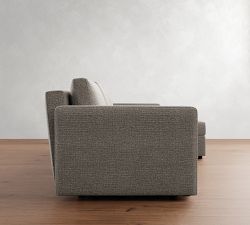 Pacifica Slim Arm Foldback Sleeper Sectional - Storage Available (101&quot;)