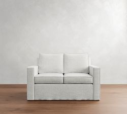 Cameron Square Arm Slipcovered Sofa (61&quot;&ndash;96&quot;)