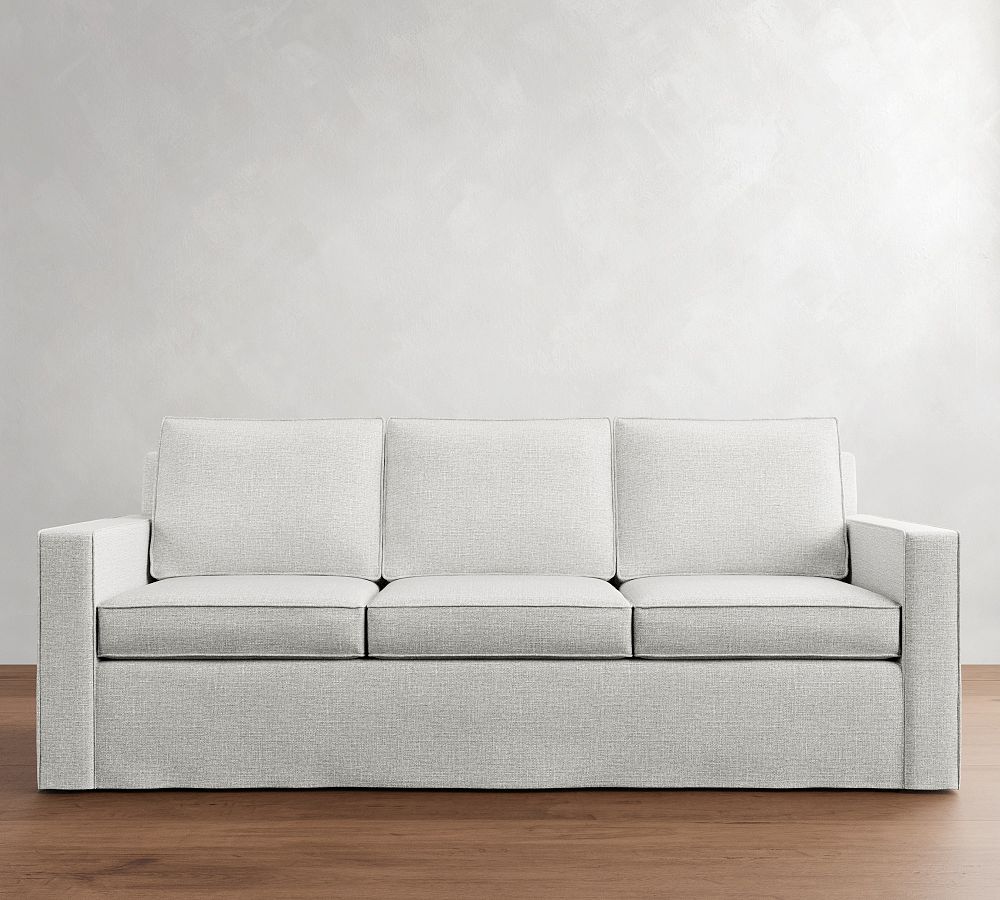 Cameron Square Arm Slipcovered Sofa (61&quot;&ndash;96&quot;)