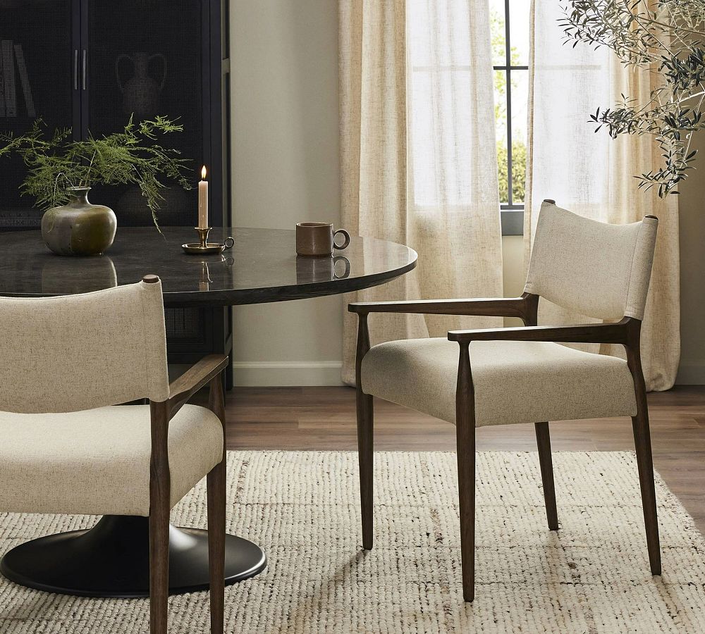 PAULINE UPHOLSTERED DINING ARMCHAIR