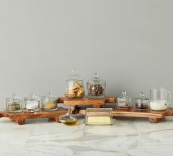 Bistro Glass Salt, Sugar, and Spice Cellar, Set of 3