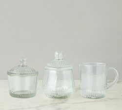 Glass Bistro Mini Jug, Candy and Biscuit Jar Set