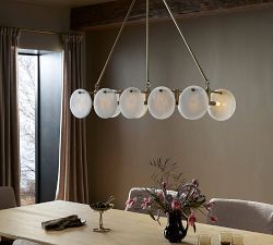 Kaylen Alabaster Linear Chandelier (55.5&quot;)