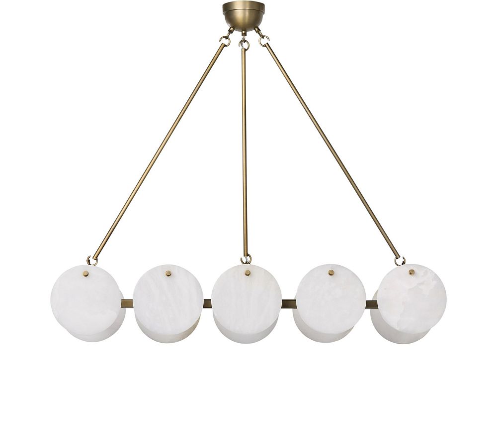 Kaylen Alabaster Linear Chandelier (55.5&quot;)