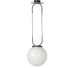 Kensley Milk Glass Round Pendant (16&quot;)
