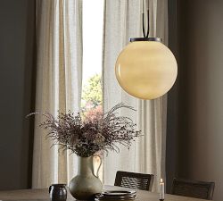 Kensley Milk Glass Round Pendant (16&quot;)