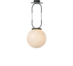 Kensley Milk Glass Round Pendant (16&quot;)