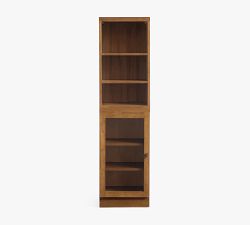 Reed Modular Bar Shelf with Glass Cabinet (18&quot;)