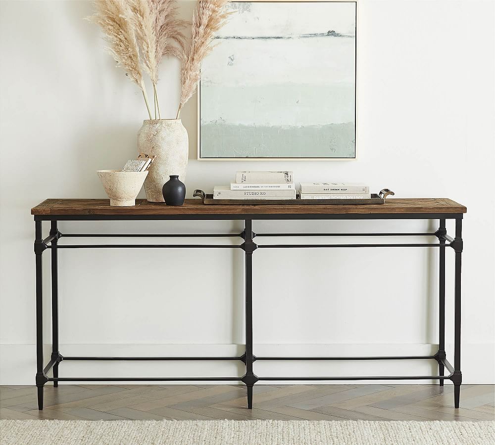 Parquet Reclaimed Wood Console Table (71&quot;)