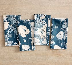 Garden Floral Cotton/Linen Napkins - Set of 4