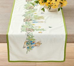 Peter Rabbit&#8482; Garden Cotton/Linen Table Runner