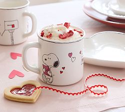Peanuts Snoopy&#8482; Hearts Stoneware Decal Mug